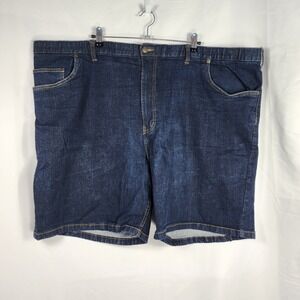 George Denim Shorts Mens 50 Continuous Comfort Waistband Blue Big Casual Classic